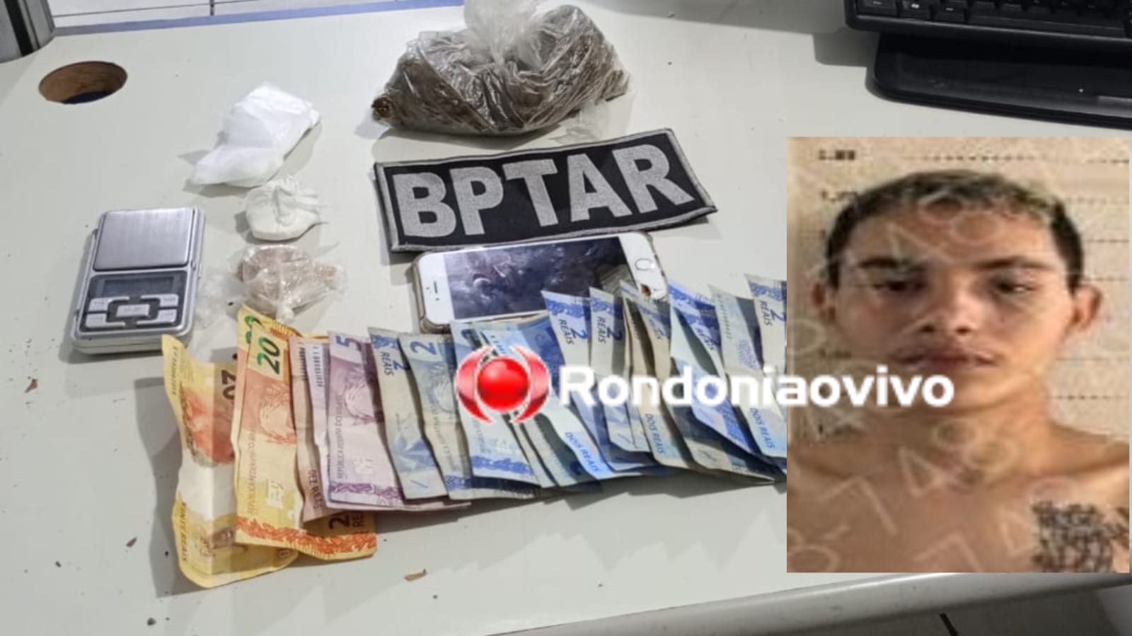 BPTAR prende acusado de vender drogas no beco da Duque de Caxias