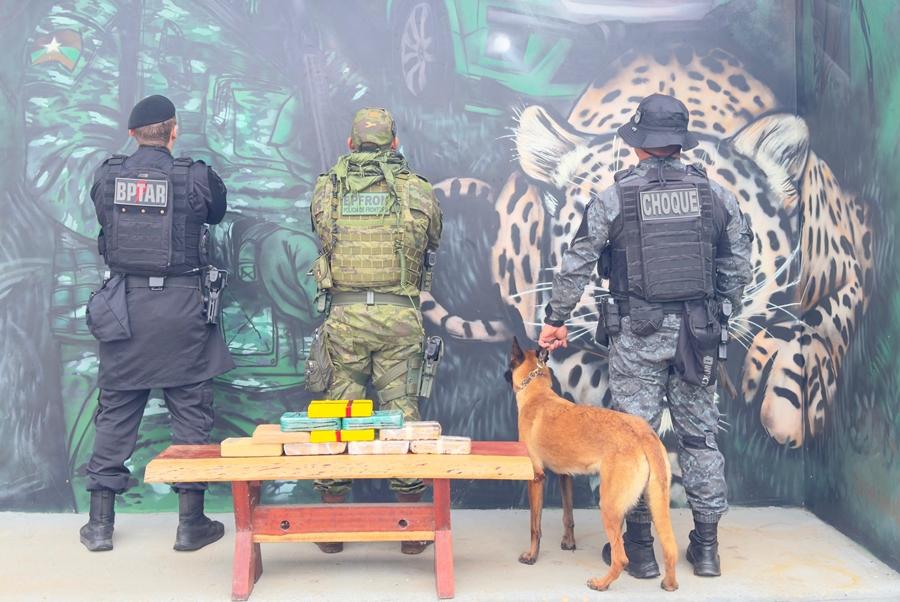 TRÁFICO NA BR: Criminosos são presos com 10 Kg de droga na tampa de carroceria de Saveiro 