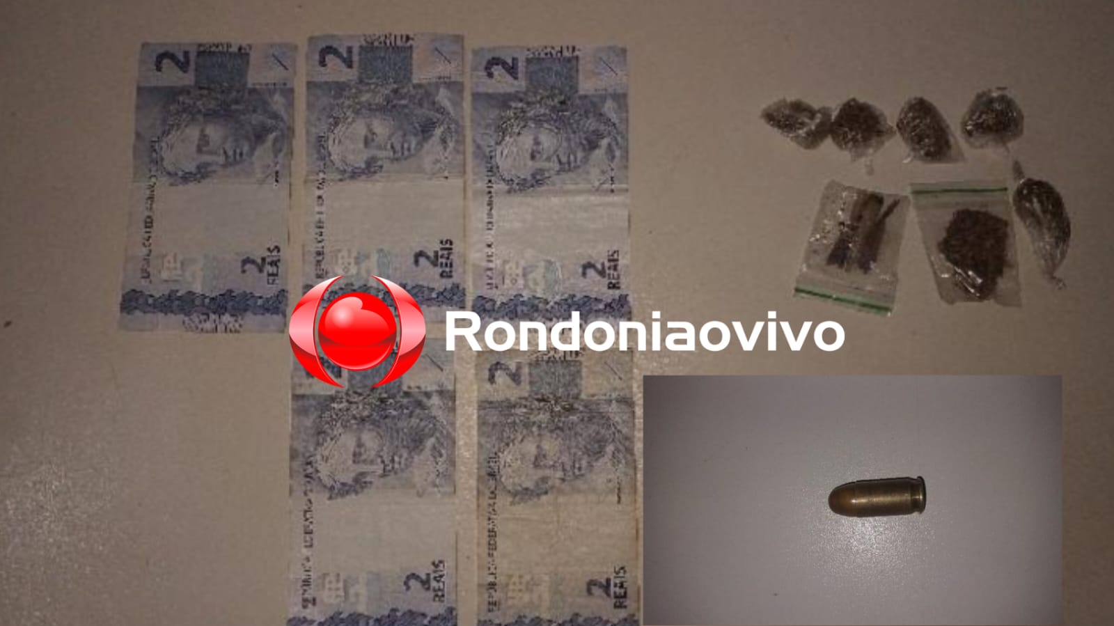 MORAR MELHOR: Jovem é flagrado com porções de drogas e munição 9mm