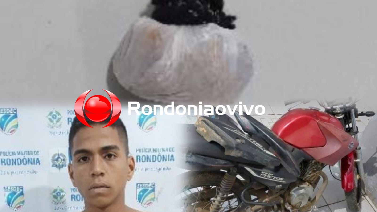 PORTO MADERO: Acusado é preso com droga e moto furtada após agredir namorada 