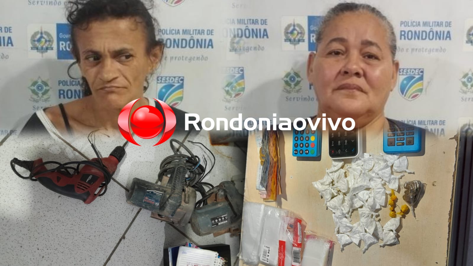 TANCREDO NEVES: Mulheres são presas por tráfico de drogas em boca de fumo na zona Leste