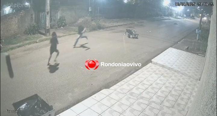 VÍDEO: Mulher tem moto roubada por bandido na zona Sul de Porto Velho