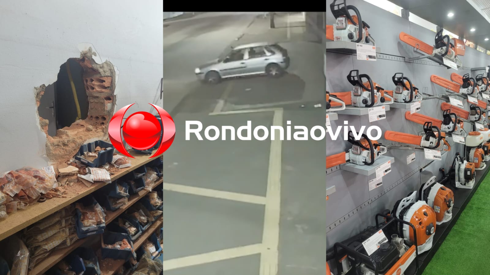 NA JATUARANA: Vídeo mostra ação de criminosos durante furto de R$ 90 mil em motosserras 