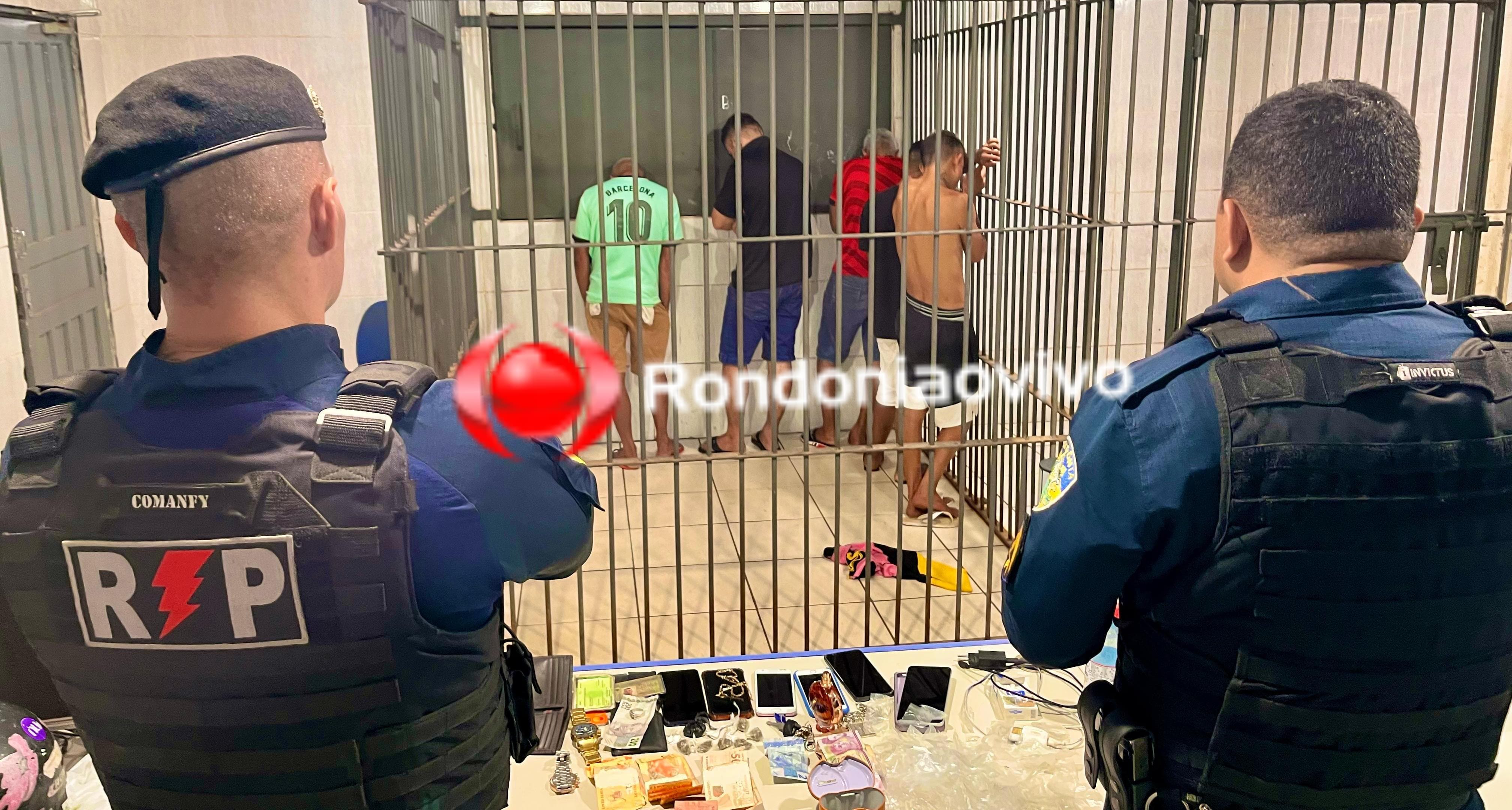 FLAGRANTE: Equipe do sargento Machado prende cinco por tráfico de drogas no JK