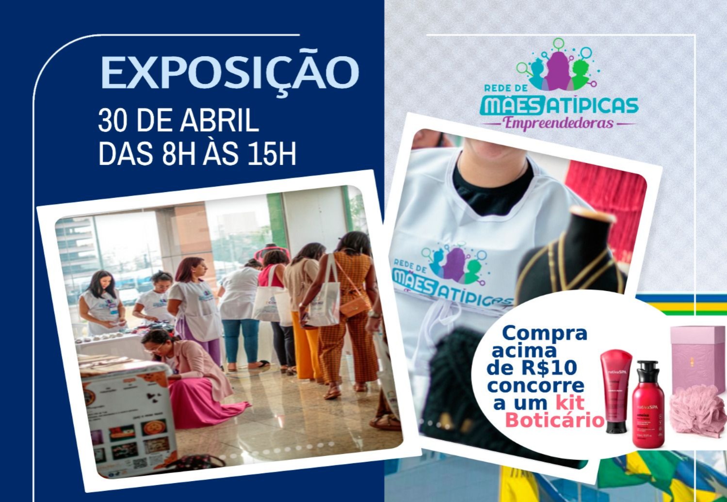 EXPOSIÇÃO: Feira de Mães Atípicas Empreendedoras de PVH acontece nesta quarta (30) em PVH