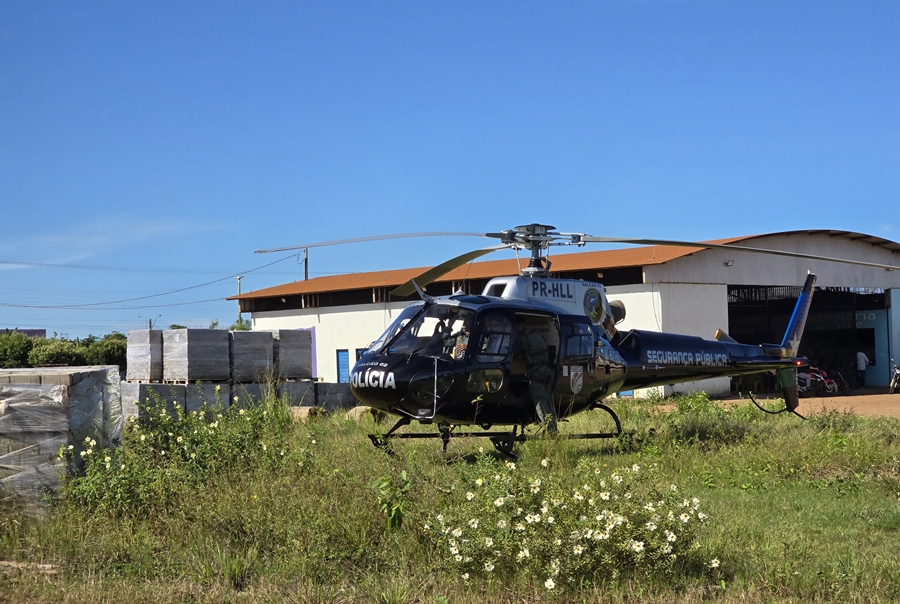 SOCORRO AÉREO: Helicóptero da SESDEC resgata vítima de acidente na BR-364