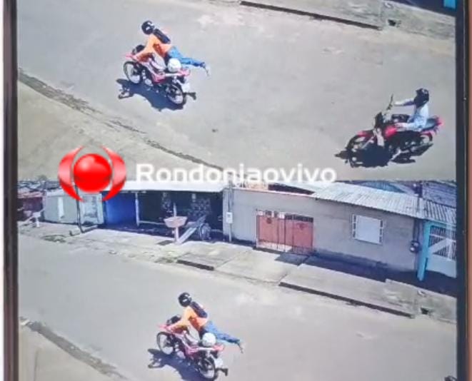 VÍDEO: Dupla é flagrada furtando moto Bros na zona Leste de Porto Velho 