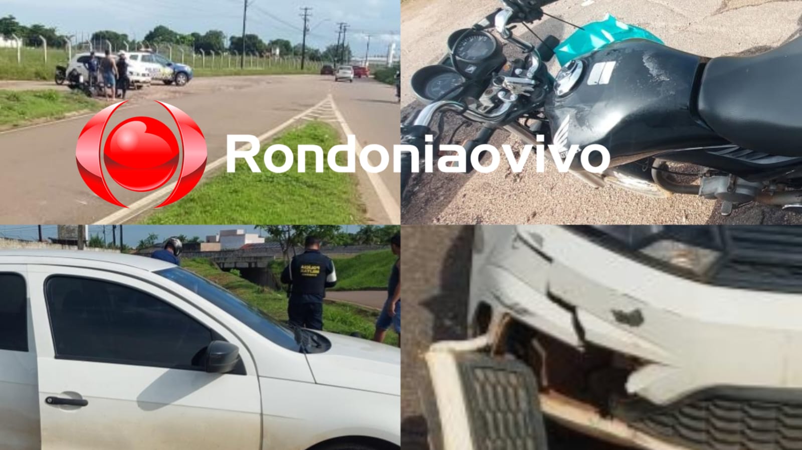 GRAVE: Motociclista é atropelado por carro desgovernado ao sair de passagem subterrânea 
