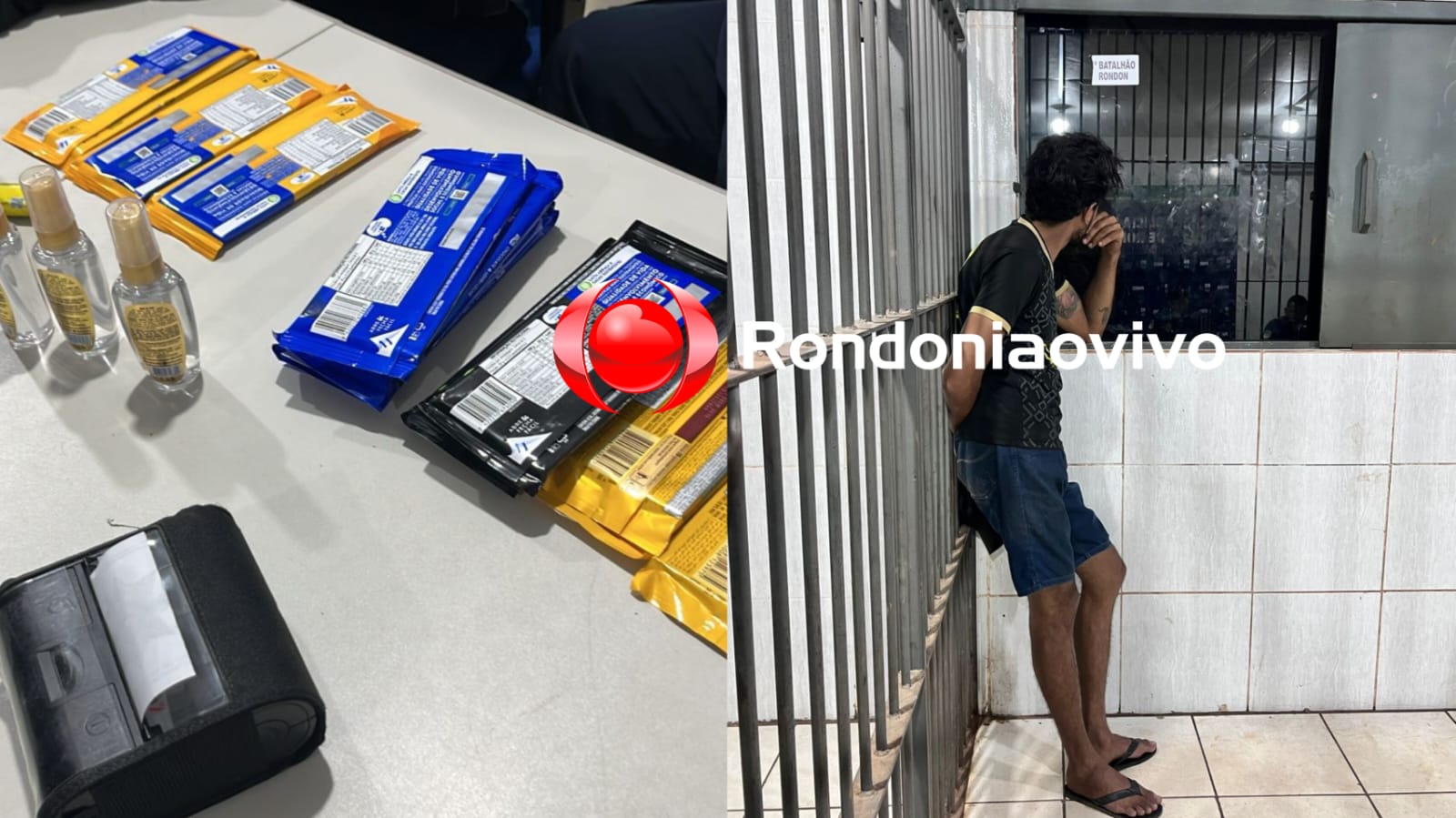 DOCE AMARGOU: Acusado de furtar barras de chocolates e óleo de cabelo é preso no IG