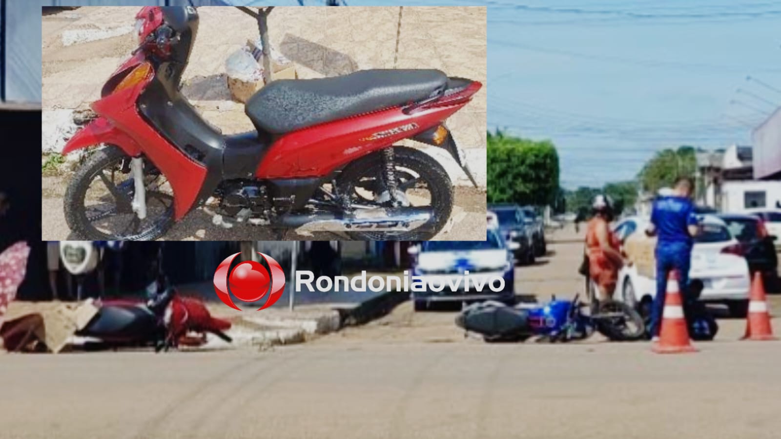 IMPRUDÊNCIA: Dois motociclistas sofrem graves ferimentos após batida na Amador dos Reis
