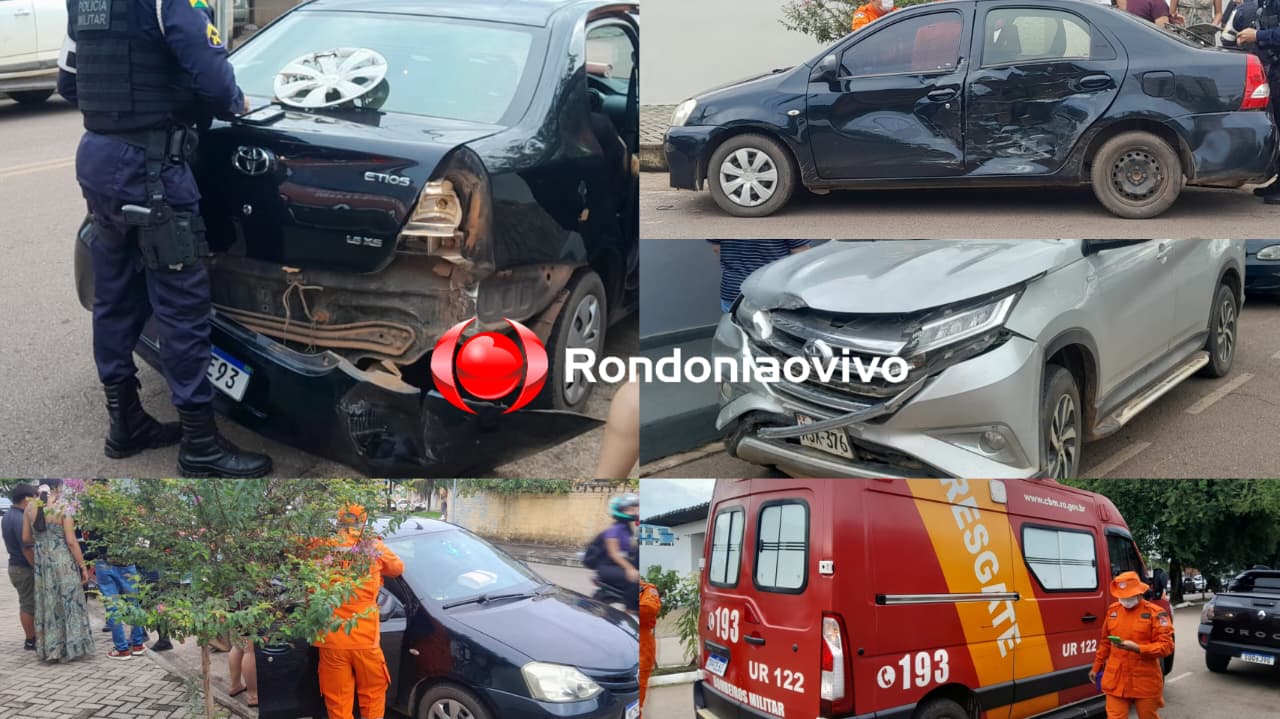 NO OLARIA: Carro ocupado por família peruana provoca acidente envolvendo três veículos 