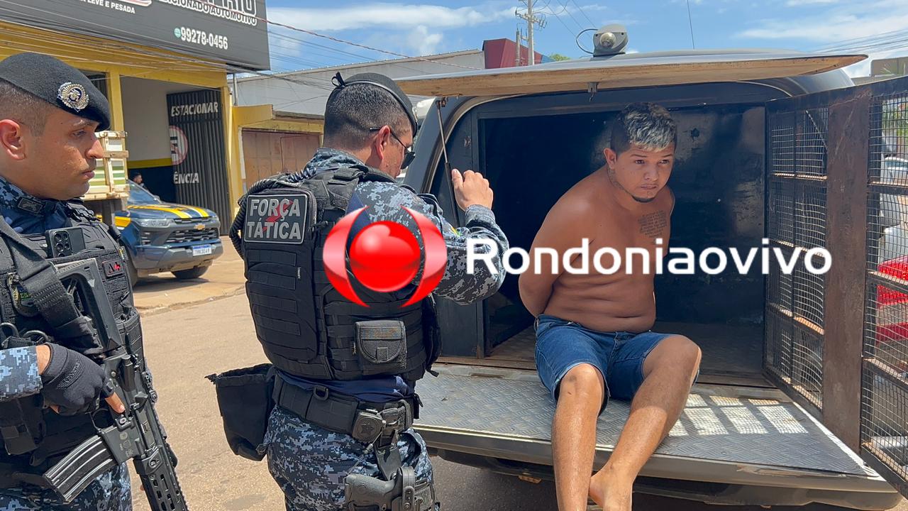 'ZECA DO CV': Força Tática do 9° BPM prende traficante com tabletes de drogas 