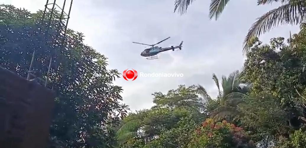 URGENTE: Helicóptero do GAVE faz buscas por criança desaparecida