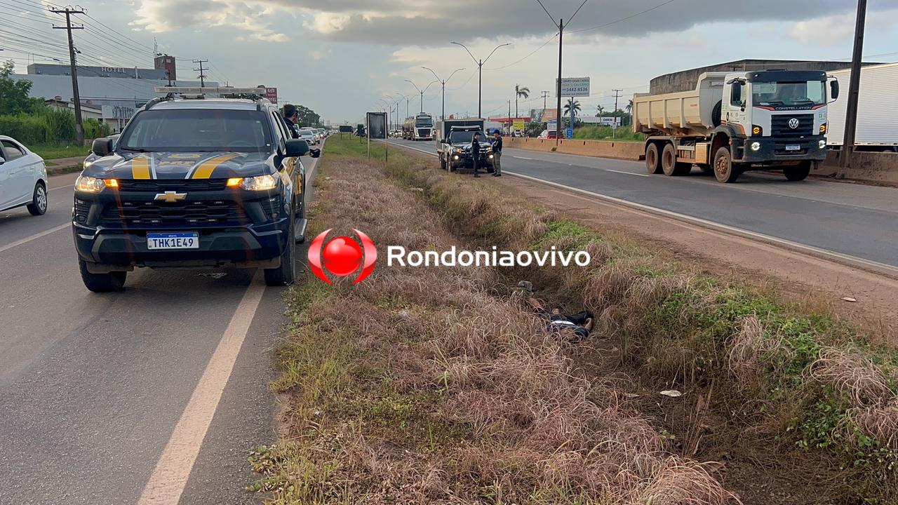URGENTE: Homem é encontrado morto em vala aa margens da BR-364