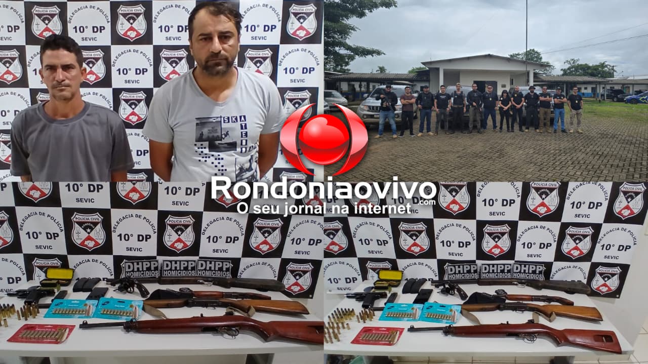URGENTE: DHPP e 10° DP prendem acusados de homicídio com arsenal