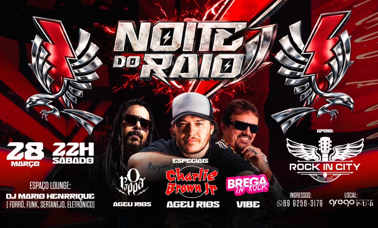  ROCK: Concorra a ingressos para curtir cover Charlie Brown Jr e O Rappa 