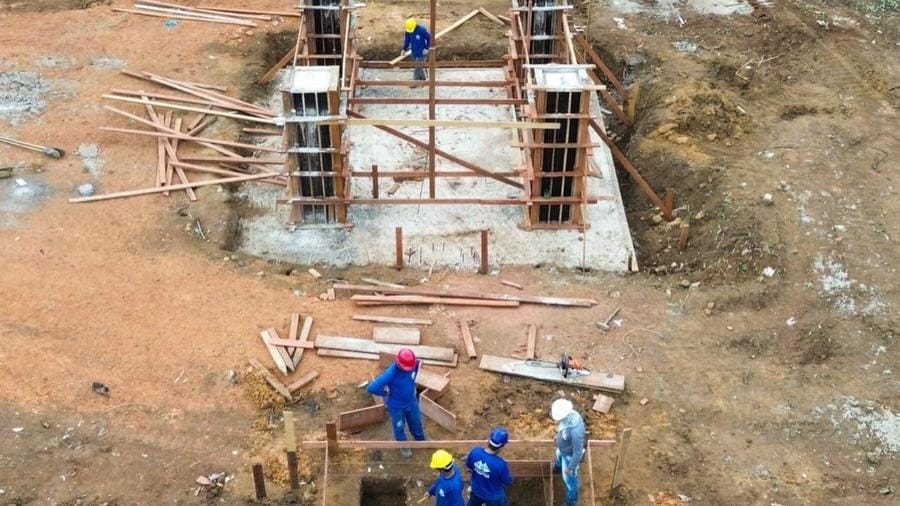 CANTEIRO DE OBRAS: Primeiras fundações marcam o início da ponte binacional entre Brasil e Bolívia 