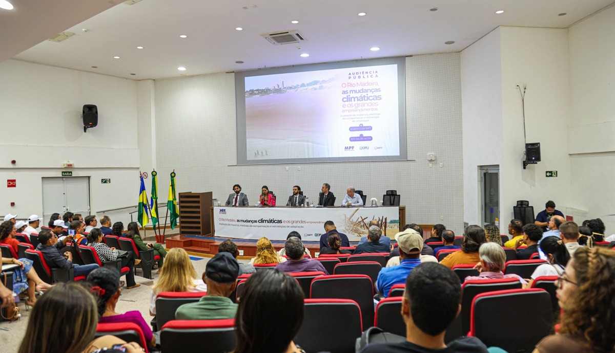 AUDIÊNCIA PÚBLICA: MPRO participa de debates sobre mudanças climáticas e impactos no Rio Madeira