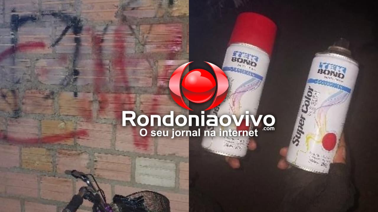 CRISTAL DA CALAMA: Dupla é presa por pichar sigla de organização criminosa ​