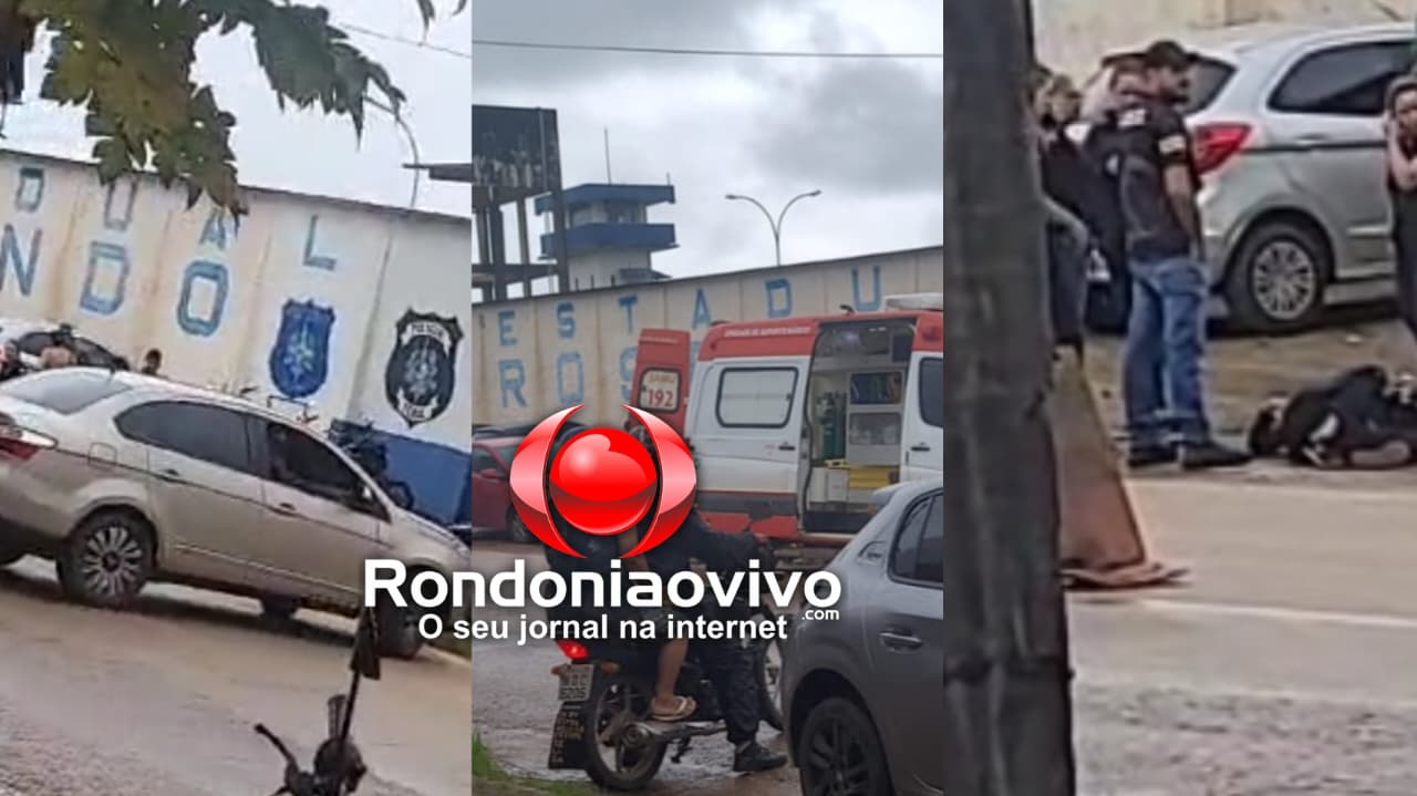 URGENTE: Policial Penal sofre fratura exposta em acidente na frente de presídio