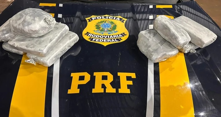 EM VILHENA: PRF apreende cerca de 10 kg de skunk em ônibus interestadual na BR-364 