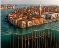 DESVENDADO: Veneza se mantém de pé sobre uma floresta invertida de estacas 