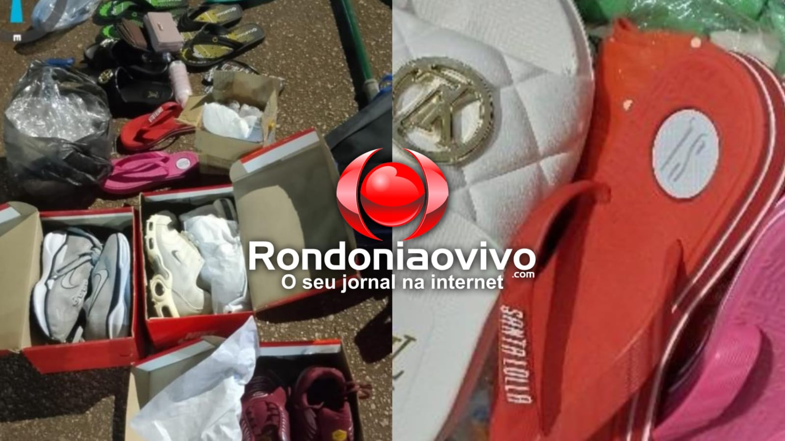 ARRASTÃO: Dupla é presa após arrombar e furtar várias mercadorias de loja   