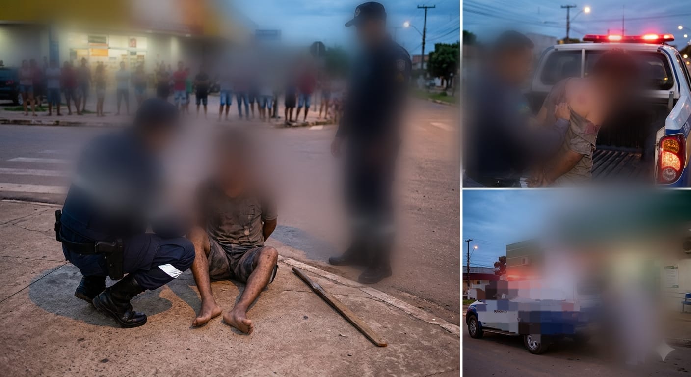 PEIA: Dono de bike flagra furto e ladrão leva corretivo em supermercado