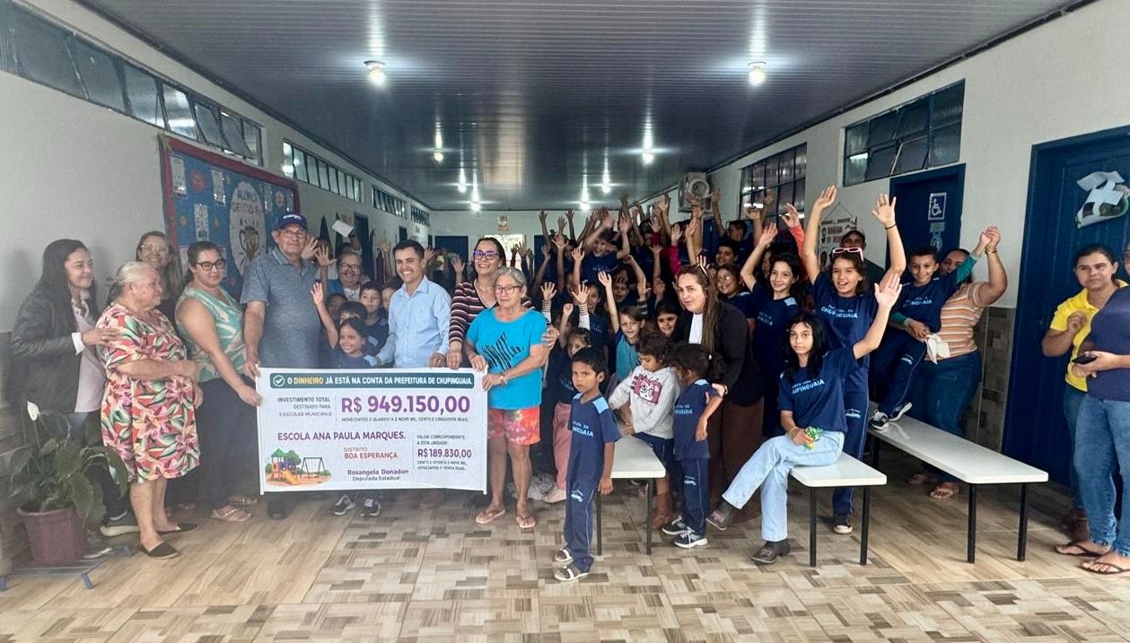 ROSANGELA DONADON: Deputada visita escola Ana Marques e apresenta recurso de quase R$1 milhão 