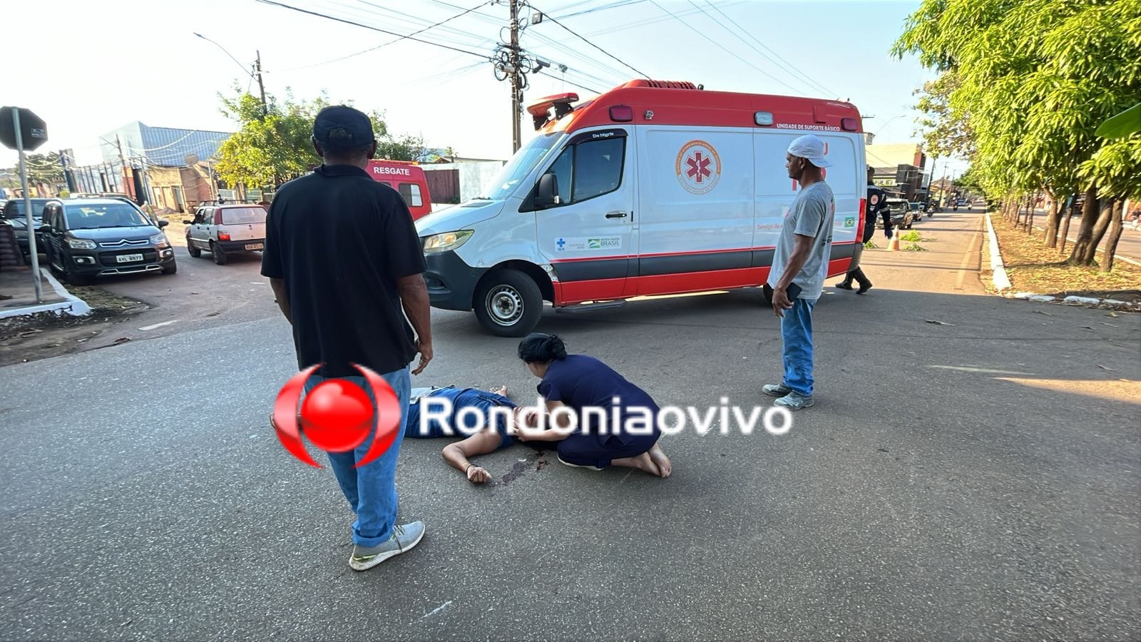 URGENTE: Ciclista sofre ferimentos graves no rosto após ser atropelada na Mamoré