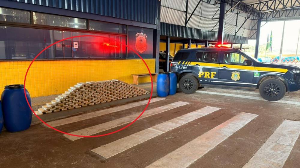 EM VILHENA: PRF apreende 181 kg de skunk escondidos em caminhão e prende três pessoas
