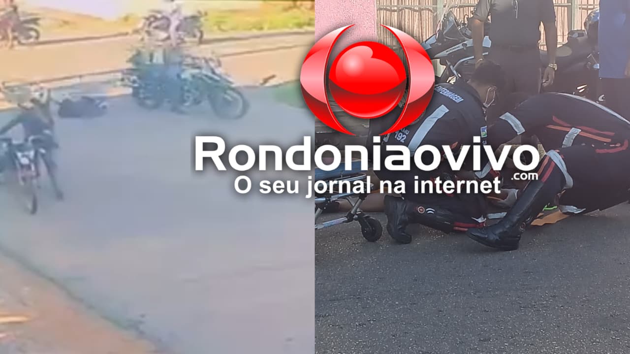 URGENTE: Mulher é atropelada por moto de alta cilindrada na zona Sul