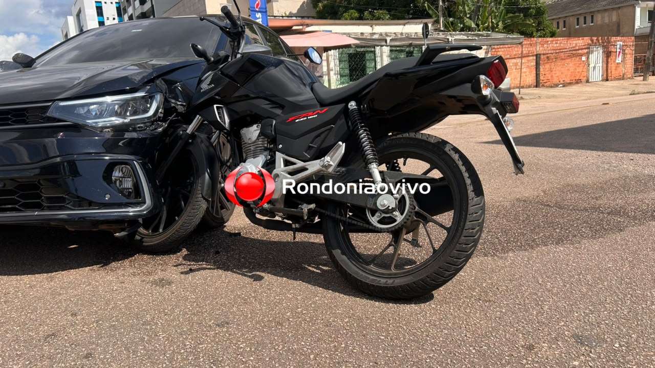 VÍDEO: Moto fica engatada em carro após grave acidente próximo ao MP