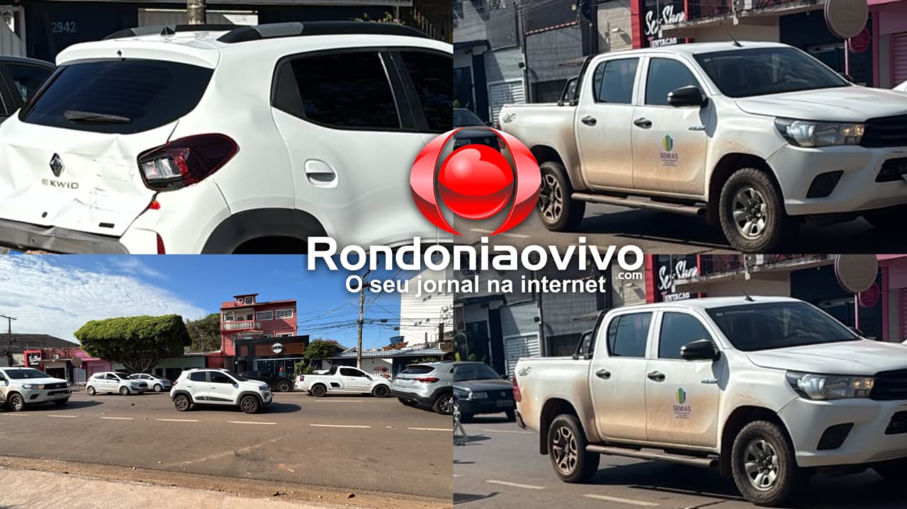 ENGAVETAMENTO: Acidente envolvendo veículo da prefeitura é registrado na Calama