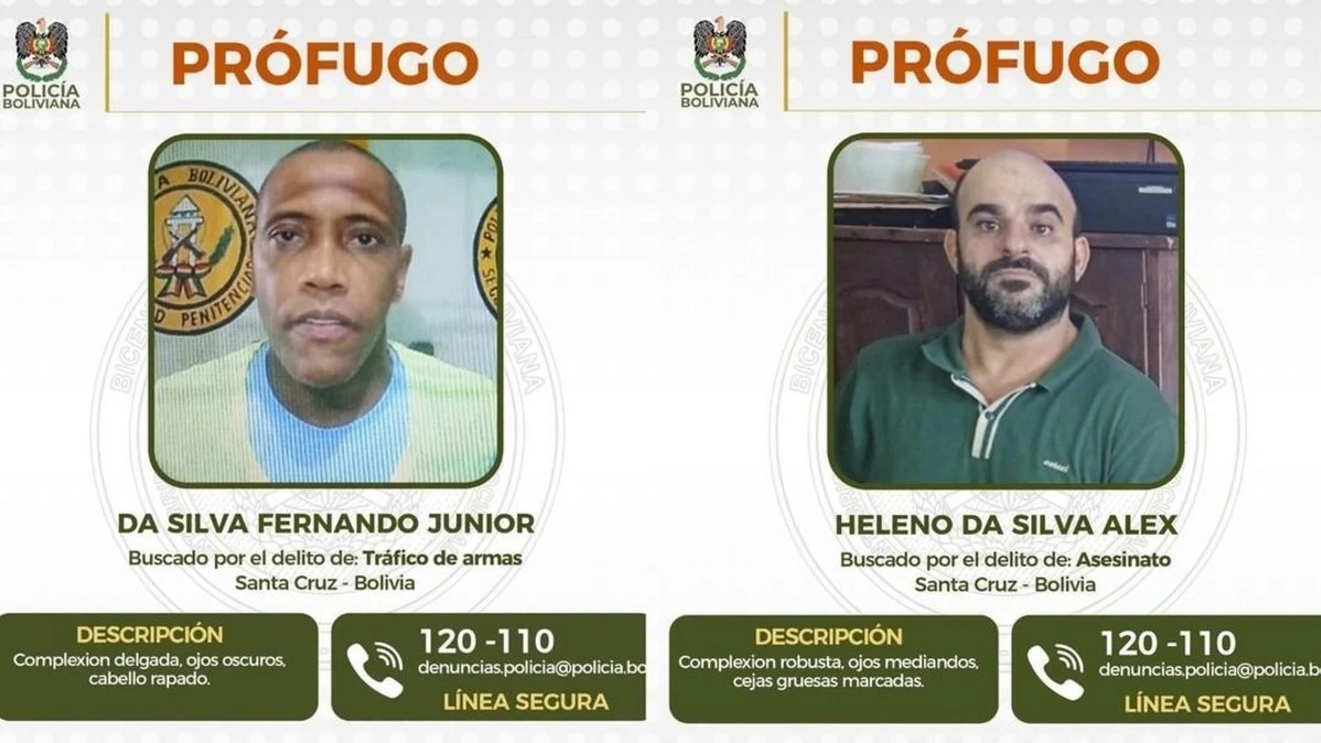 AGUARDAVAM EXTRADIÇÃO: Interpol busca recapturar dois brasileiros que fugiram da prisão na Bolívia