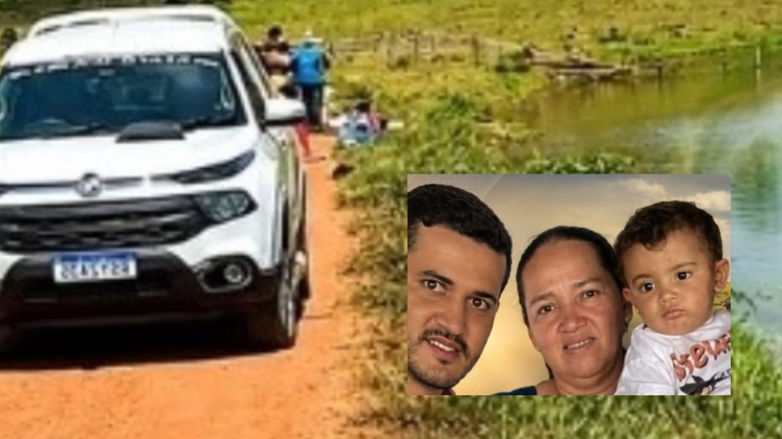 TRÁGICO: Três pessoas da mesma família morrem após carro cair em represa