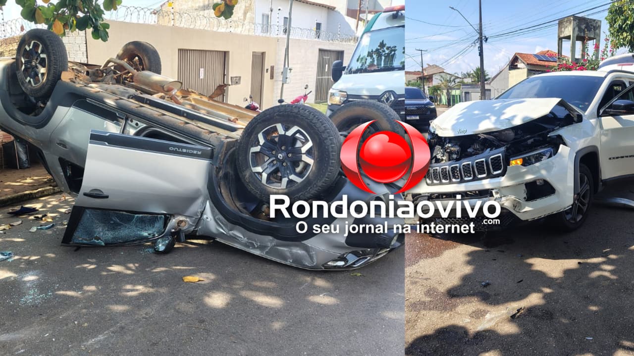 FORTE BATIDA: Capotamento deixa menina de 12 anos ferida em Porto Velho