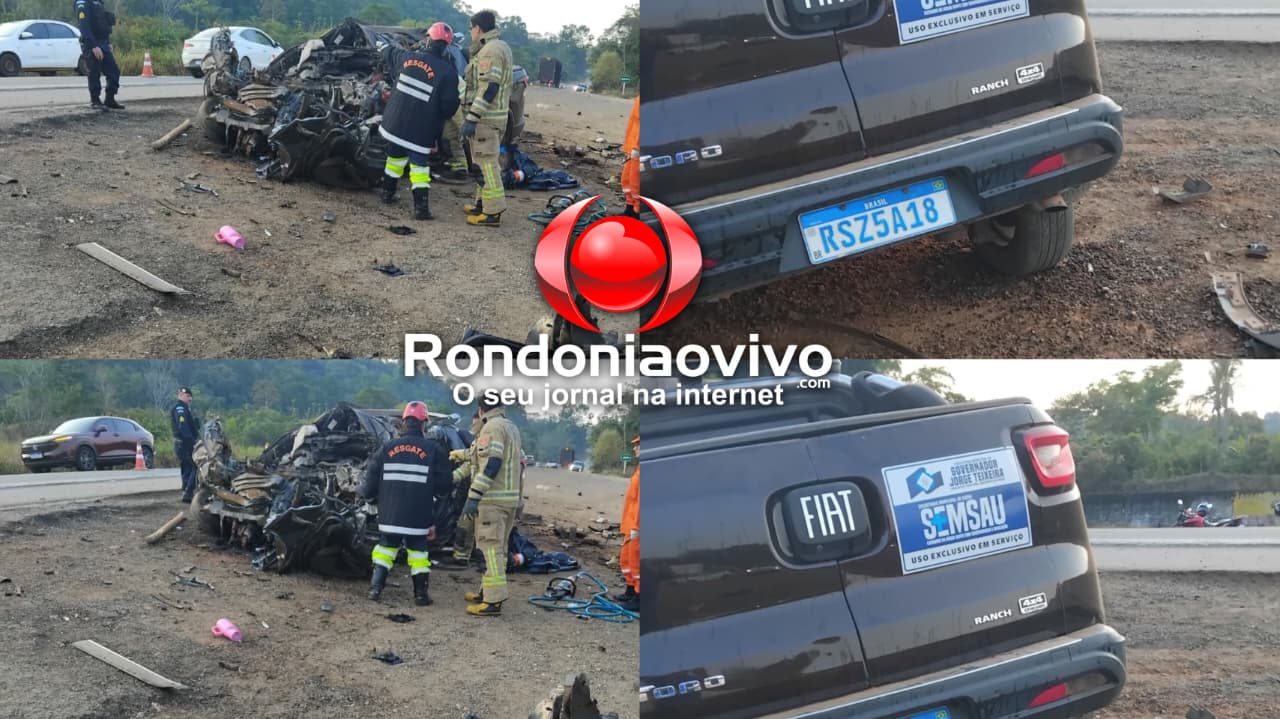 URGENTE: Quatro pessoas morrem após colisão frontal na BR-364