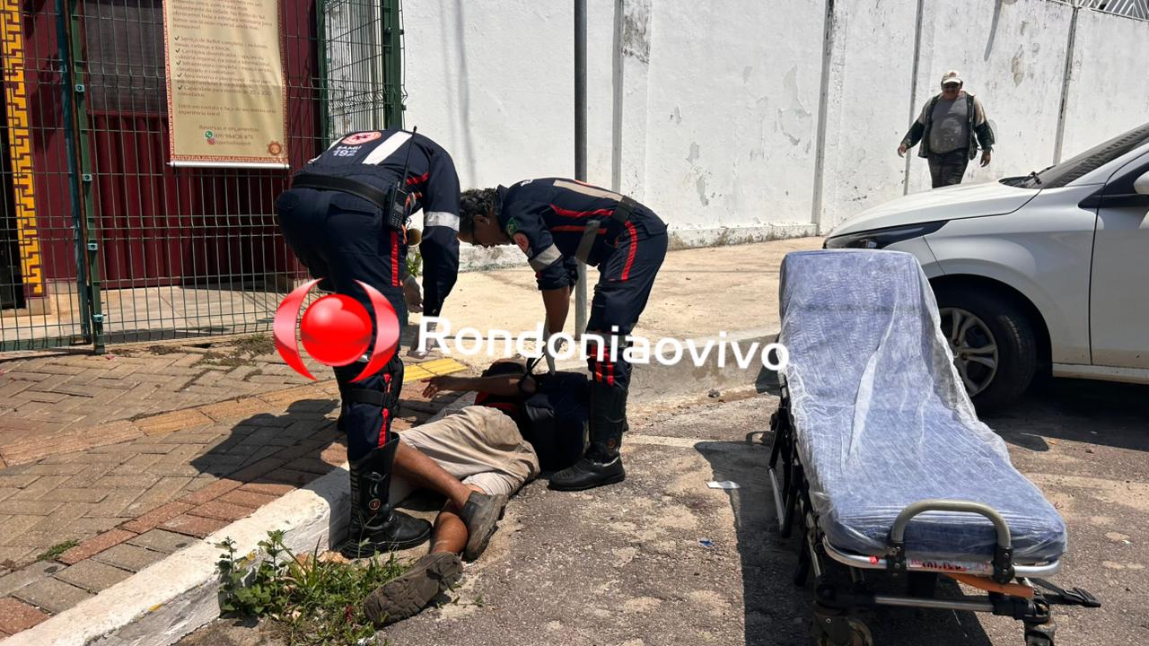 URGENTE: Homem é encontrado ferido em frente Hospital da Guarnição