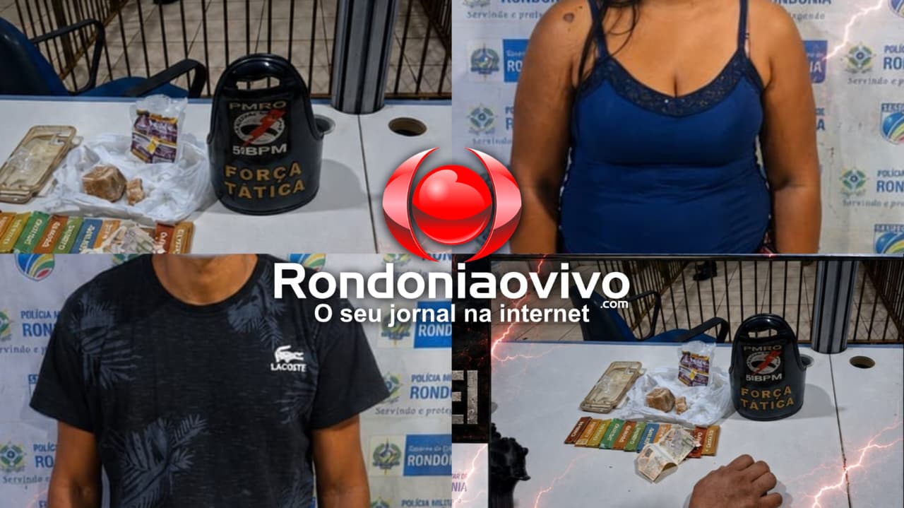 FORÇA TOTAL: PM e PRF prendem casal por tráfico próximo da BR-364