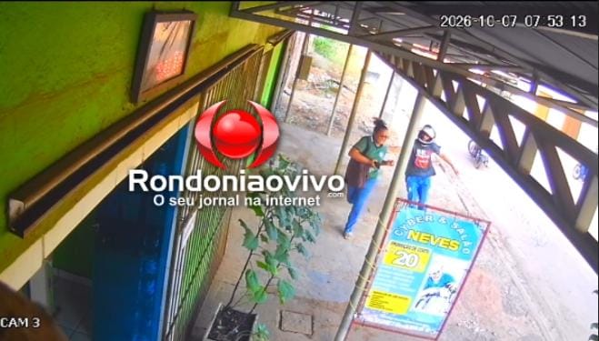 VÍDEO: Mulher reage assalto, sai correndo e joga celular em Porto Velho