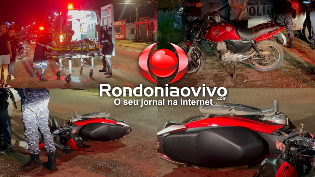 VÍDEO: Duas pessoas ficam feridas após colisão frontal entre motos