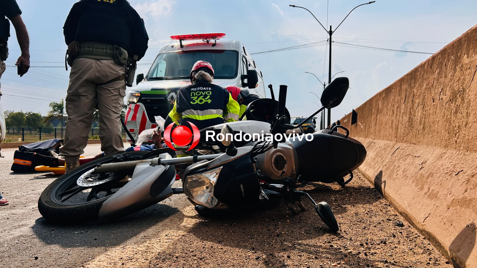 URGENTE: Funcionário da distribuidora Brasil sofre grave acidente na BR-364