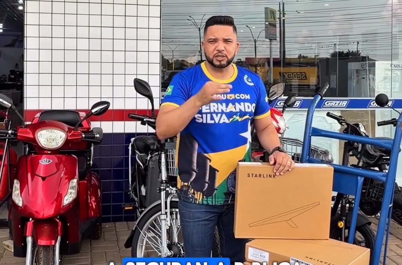 FERNANDO SILVA: Deputado eleito entrega 10 equipamentos Starlink à PMRO