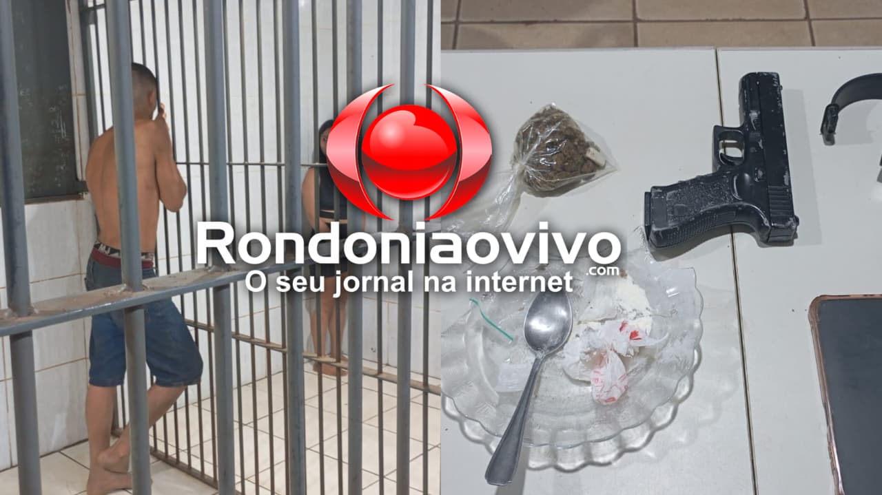 NA VARADA:  PM surpreende casal preparando drogas, encontra arma e tornozeleira