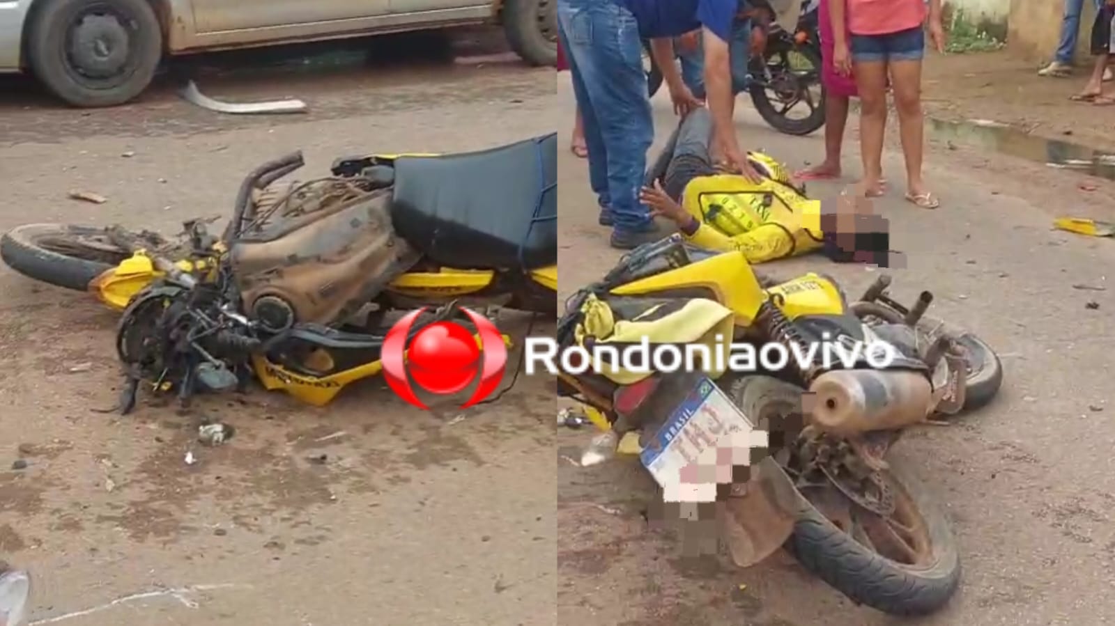 URGENTE: Mototaxista é vítima de grave acidente envolvendo caçamba