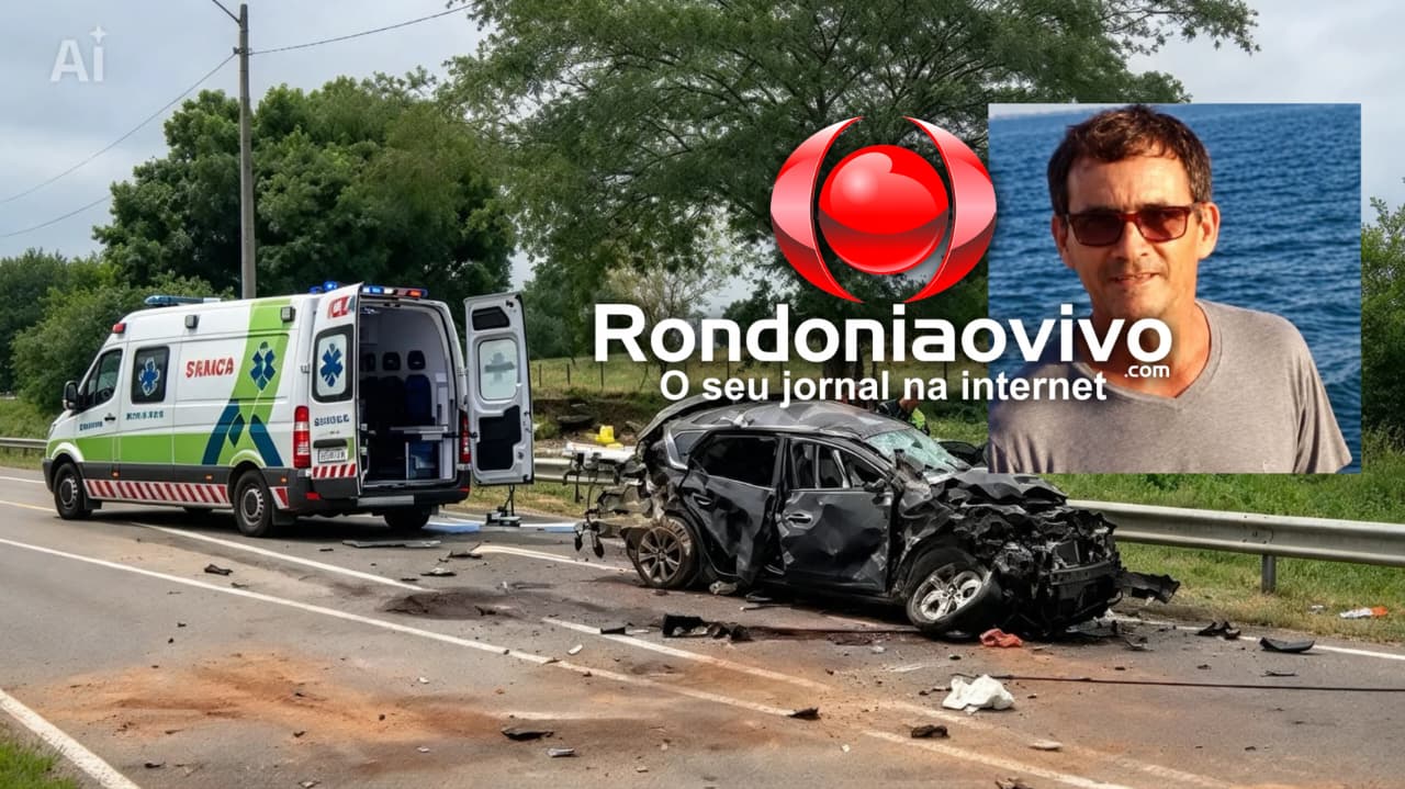 TRAGÉDIA:  Professor morre após acidente entre carro e carreta na BR-364