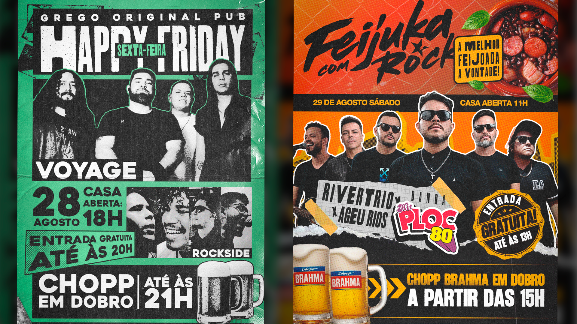 GREGO ORIGINAL PUB: Fim de semana de rock, música ao vivo e muita diversão