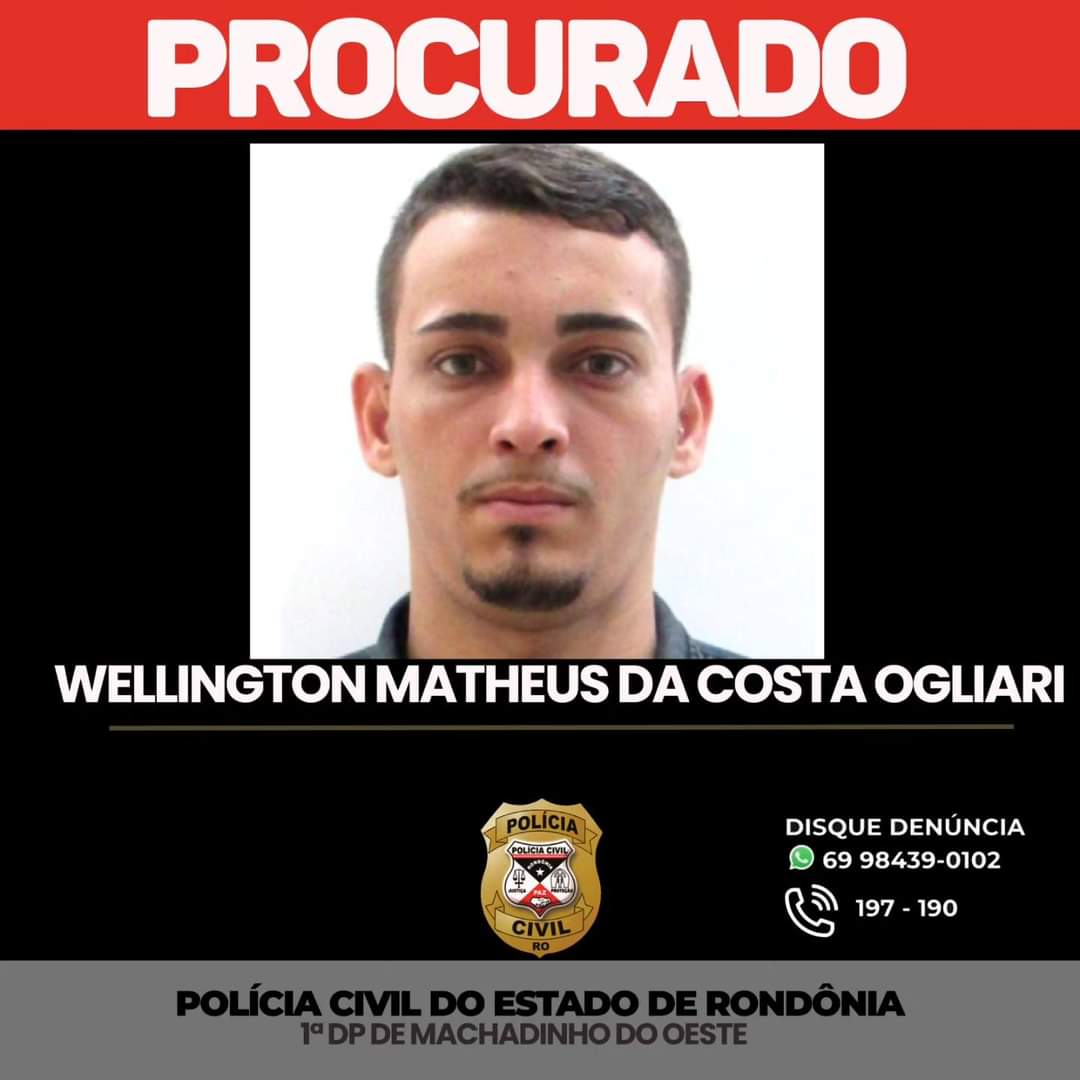 PROCURADO: Polícia Civil busca apreender foragido da Justiça em RO