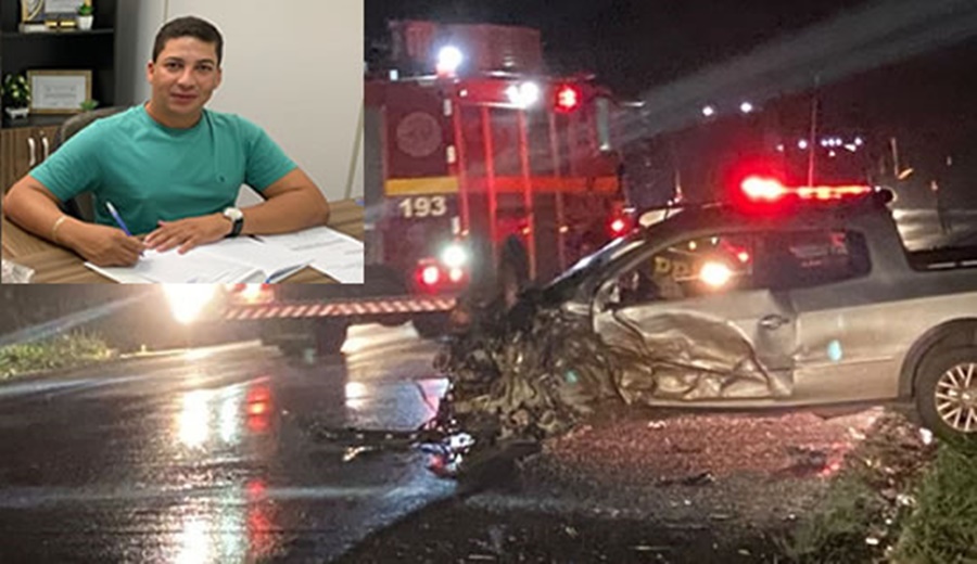 BATIDA: Veículo conduzido por vereador tem perda total após acidente na BR-364